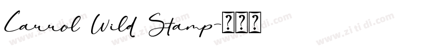 Carrol Wild Stamp字体转换